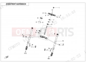 CFMOTO 450 SR (CF400-6F [EU5] ) FRONT SUSPENSION - F05