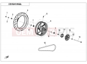CFMOTO 450 SR (CF400-6F [EU5] ) REAR WHEEL - F11