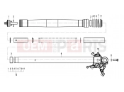 CFMOTO 450 SR (CF400-6F [EU5] ) FRONT SHOCK ABSORBER - F05-2