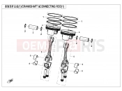 CFMOTO 450 SR (CF400-6F [EU5] ) CRANKSHAFT @^CONNECTING ROD(1) - E04-1