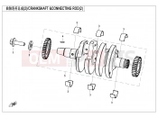 CFMOTO 450 SR (CF400-6F [EU5] ) CRANKSHAFT @^CONNECTING ROD(2) - E04-2