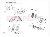 CFMOTO 450 MT (CF400-8A [CN4] ) PLASTICS 3(HIGH FENDER) - F04-3-B