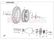 CFMOTO 450 SR S (CF400-9F [EU5] ) REAR WHEEL - F11