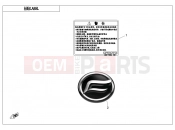 CFMOTO 400 NK (CF400-A [EU4] ) LABEL(EURO) - F19-A