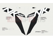 CFMOTO 400 NK (CF400-A [EU4] ) DECAL(CORAL BLUE) - F19-B
