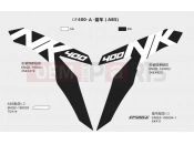 CFMOTO 400 NK (CF400-A [EU4] ) DECAL(CORAL BLUE) - F19-B