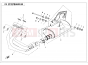 CFMOTO 650 MT (CF650-3) MUFFLER - F02