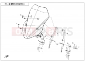 CFMOTO 650 MT (CF650-3C [EU4] ) PLASTICS 1(BIG WINDSHIELD) - F04-1-B