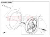 CFMOTO 650 MT (CF650-3C [EU4] ) FRONT WHEEL(HIGH CONFIGURATION) - F07-A
