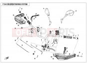 CFMOTO 650 MT (CF650-3C [EU4] ) STEERING SYSTEM(HAND GUARD) - F10-B