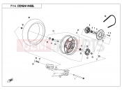 CFMOTO 650 MT (CF650-3C [EU4] ) REAR WHEEL(HIGH CONFIGURATION) - F11-A
