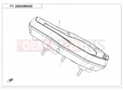 CFMOTO 650 MT (CF650-3C [EU4] ) DASHBOARD - F17