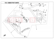 CFMOTO 650 MT (CF650-3C [EU4] ) FRONT BUMPER(POLICE) - F25-B-V1