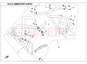CFMOTO 650 MT (CF650-3C [EU4] ) FRONT BUMPER(POLICE) - F25-B-V2