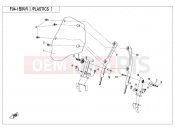 CFMOTO 2019 MOTORCYCLE 650 MT (CF650-3C [EU 4] ) PLASTICS 1(SMALL WINDSHIELD)