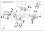 CFMOTO 2019 MOTORCYCLE 650 MT (CF650-3C [EU 4] ) FRONT SUSPENSION（HIGH CONFIGURATION）