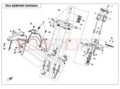 CFMOTO 2019 MOTORCYCLE 650 MT (CF650-3C [EU 4] ) FRONT SUSPENSION（LOW CONFIGURATION）