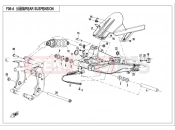 CFMOTO 2019 MOTORCYCLE 650 MT (CF650-3C [EU 4] ) REAR SUSPENSION（HIGH CONFIGURATION）