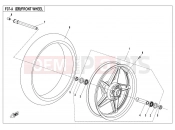 CFMOTO 2019 MOTORCYCLE 650 MT (CF650-3C [EU 4] ) FRONT WHEEL（HIGH CONFIGURATION）