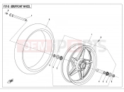 CFMOTO 2019 MOTORCYCLE 650 MT (CF650-3C [EU 4] ) FRONT WHEEL （LOW CONFIGURATION）