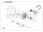 CFMOTO 2019 MOTORCYCLE 650 MT (CF650-3C [EU 4] ) REAR WHEEL（HIGH CONFIGURATION）