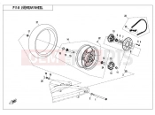 CFMOTO 2019 MOTORCYCLE 650 MT (CF650-3C [EU 4] ) REAR WHEEL（LOW CONFIGURATION）