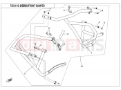 CFMOTO 2019 MOTORCYCLE 650 MT (CF650-3C [EU 4] ) FRONT BUMPER(POLICE)