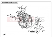 CFMOTO 650 NK (CF650-7B) ENGINE FITTINGS