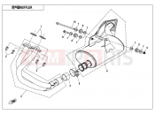 CFMOTO 650 NK (CF650-7B) MUFFLER