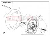 CFMOTO 650 NK (CF650-7B) FRONT WHEEL（RIM-MATTE BLACK）
