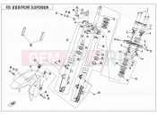 CFMOTO 650 NK (CF650-7B [EU4] ) FRONT SUSPENSION(SHOCK ABSORBER-KYB) - F05-A