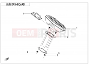 CFMOTO 650 NK (CF650-7B [EU4] ) DASHBOARD - F17-V2