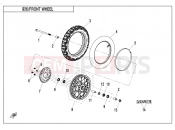 CFMOTO CX-2E (CF650DY) FRONT WHEEL - F07