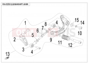 CFMOTO 700 CL-X (CF700-2 [EU5] ) GEARSHIFT LEVER - F03-2