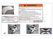CFMOTO 700 CL-X (CF700-2 [EU5] ) WARNING DECAL KITS - F19-1