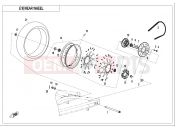 CFMOTO 700 CL-X (CF700-2C [EU5] ) REAR WHEEL - F11