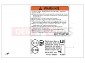 CFMOTO 700 CL-X (CF700-2C [EU5] ) WARNING DECAL KITS - F19-2