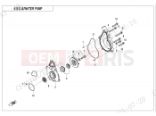 CFMOTO 2025 MOTORCYCLE 700 CL-X (CF700-2DH) WATER PUMP - E08