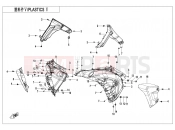 CFMOTO 700 MT (CF700-9AH) PLASTICS â¤ - F04-05