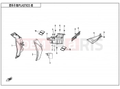 CFMOTO 700 MT (CF700-9AH) PLASTICS â§ - F04-08