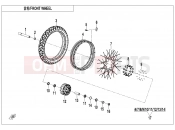 CFMOTO 700 MT (CF700-9AH) FRONT WHEEL - F07