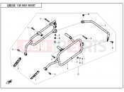CFMOTO 700 MT (CF700-9AH) SIDE BOX BRACKET - F22-1