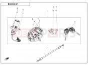 CFMOTO 700 MT (CF700-9F [EU5] ) LOCK KIT - F01