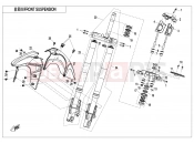 CFMOTO 700 MT (CF700-9F [EU5] ) FRONT SUSPENSION - F05