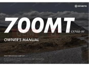 CFMOTO 700 MT (CF700-9F [EU5] ) OWNERS MANUAL(EU5) - F38-A