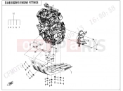 CFMOTO 2022 MOTORCYCLE 800 MT (CF800-5 [EU5] ) ENGINE FITTINGS(TOURING) - F00-B