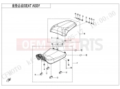 CFMOTO 2022 MOTORCYCLE 800 MT (CF800-5 [EU5] ) SEAT ASSY(HEATING FUNCTION) - F13-B