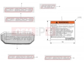 CFMOTO 2022 MOTORCYCLE 800 MT (CF800-5 [EU5] ) LABEL - F19-1