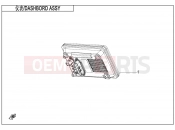 CFMOTO 800 MT (CF800-5 EXPLORE [EU5] ) DASHBOARD ASSY(EXPLORE EDITION) - F17-C