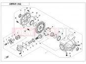 CFMOTO CFORCE 1000 (CF1000ATR) REAR AXLE(NO DIFFERENTIAL) - F33-C